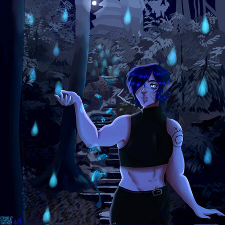 OC named Siber Imber, one of the first ocs I ever made tied to my own universe and story